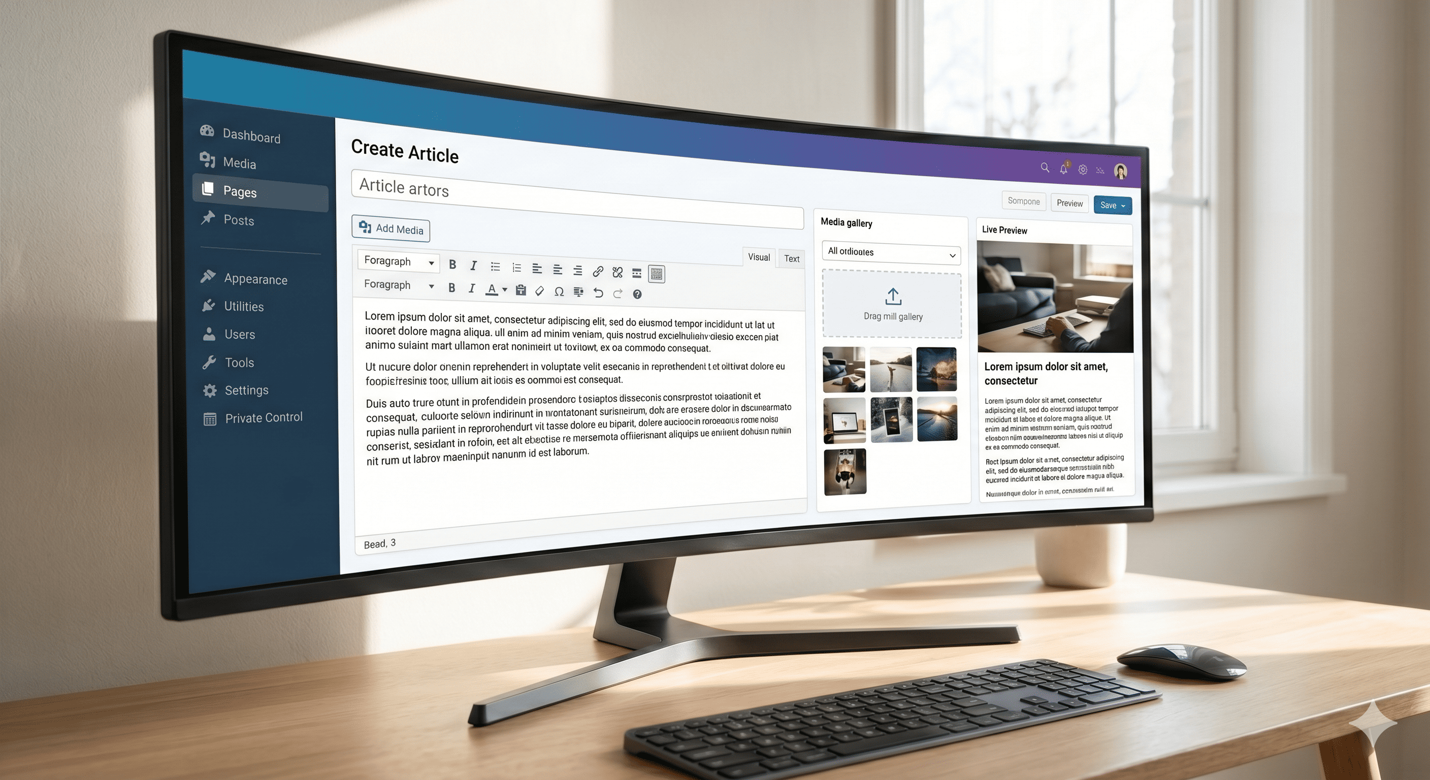 Landing Page & Company Profile